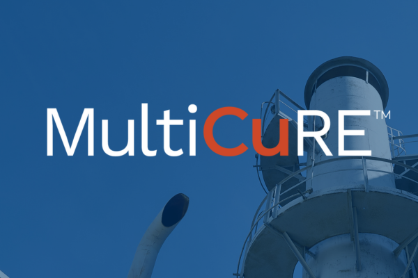 Air separation plant with a blue overlay and the logo for MultiCuRE